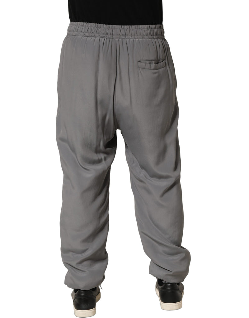 Dolce & Gabbana Gray Cotton Jogger Sweatpants for Men