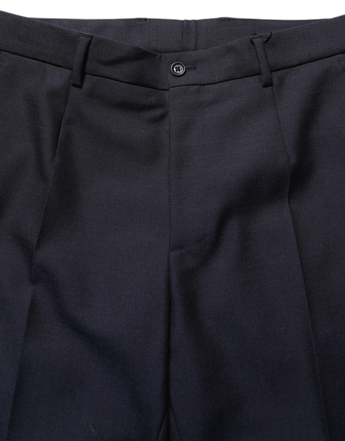 Dolce & Gabbana Black Wool Tapered Leg Dress Trouser Pants
