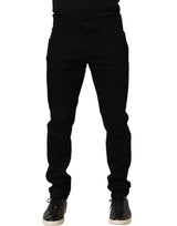 Dolce & Gabbana Black Cotton Stretch Skinny Jeans for Men