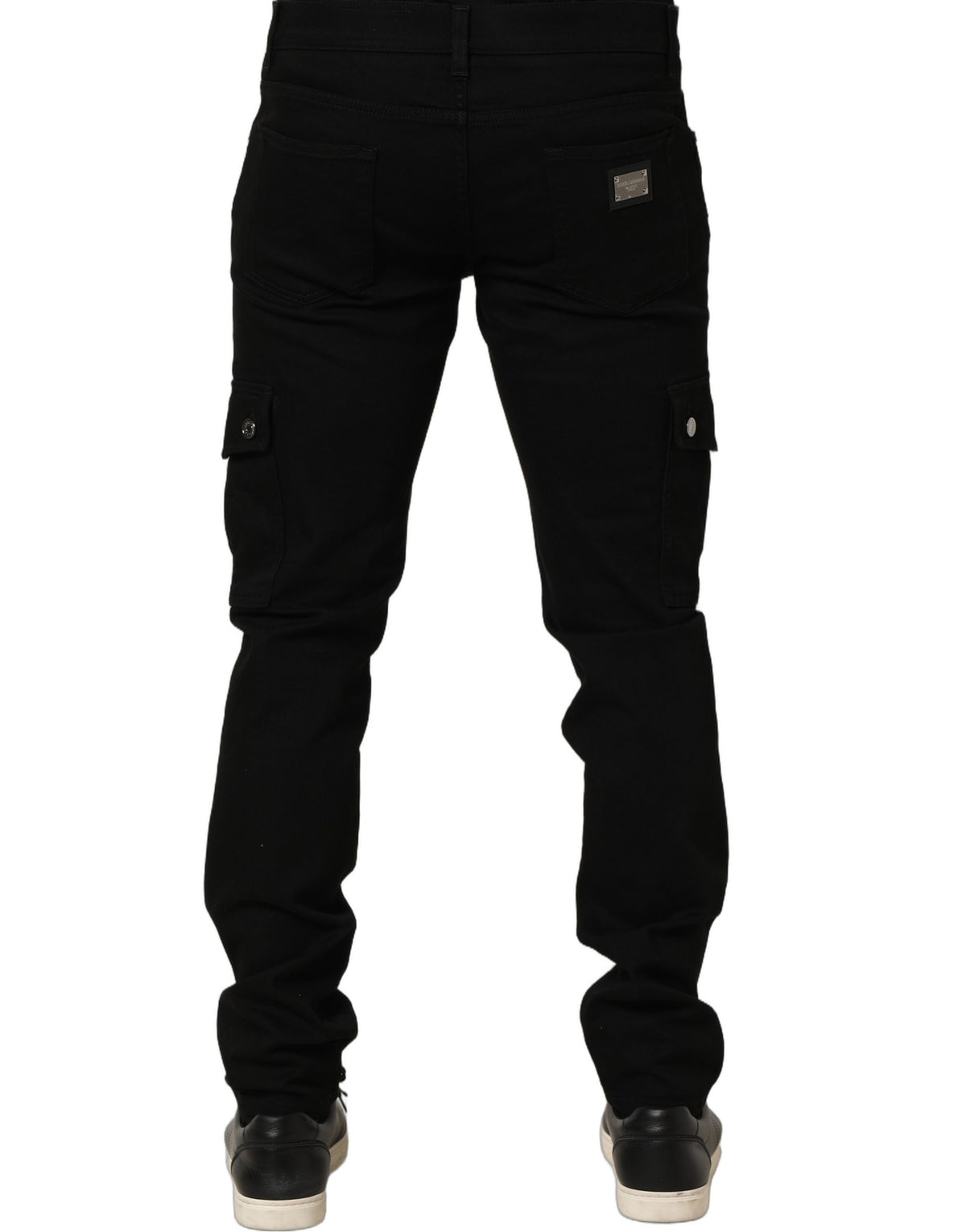 Dolce & Gabbana Black Cotton Stretch Skinny Men Denim Jeans