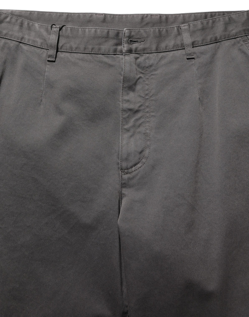 Dolce & Gabbana Dark Gray Mid Waist Straight Men Trouser Pants