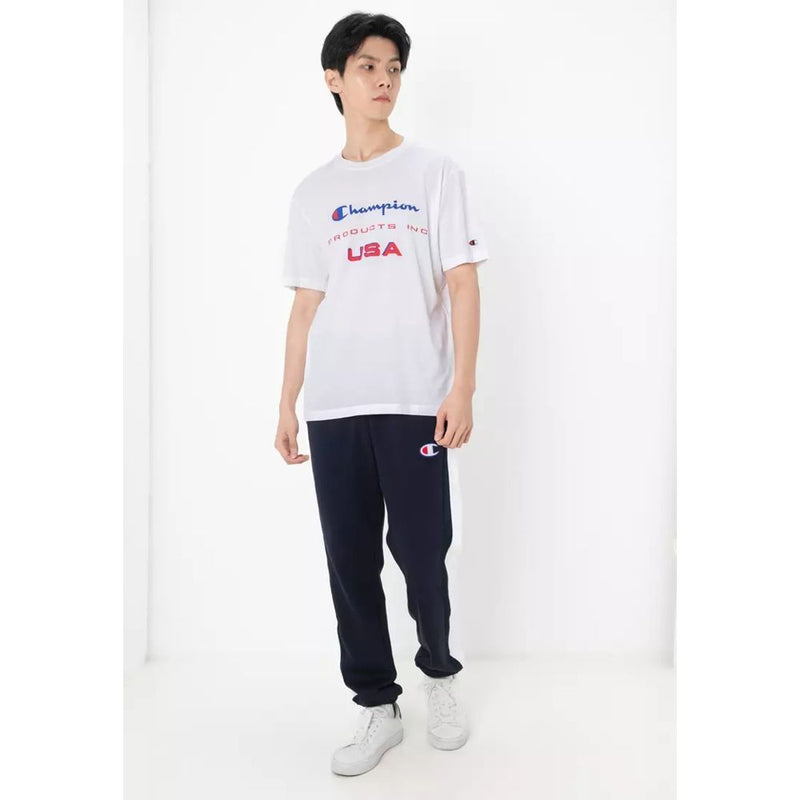 Champion Blue Cotton T-Shirt for Men