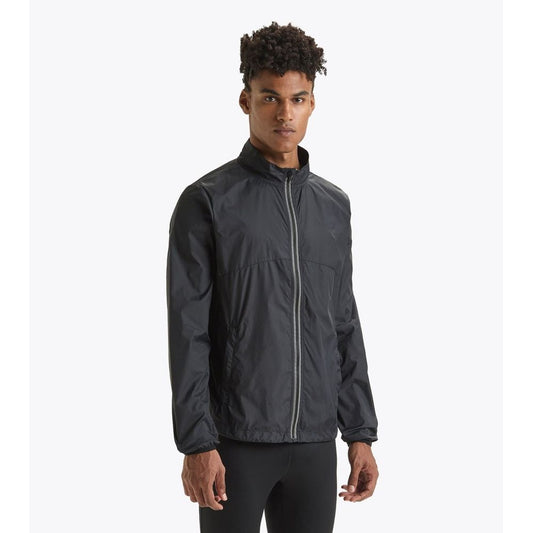 Diadora Black Polyamide Shell Jacket - Stylish Windbreaker