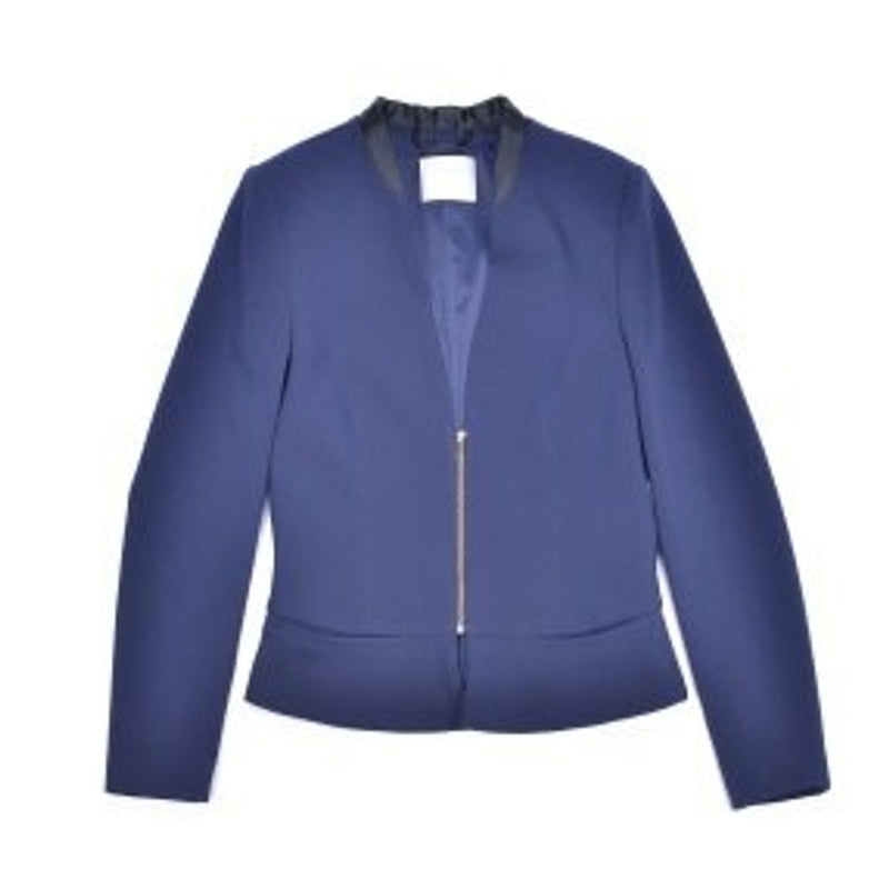 Gas Gray Polyester Blazer for Women - Chic & Versatile
