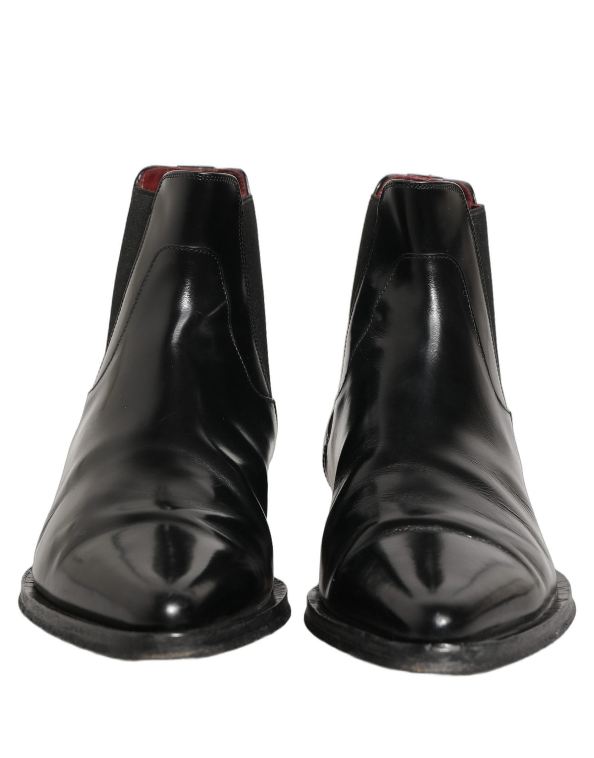 Dolce & Gabbana Black Chelsea Slip On Men Ankle Boots