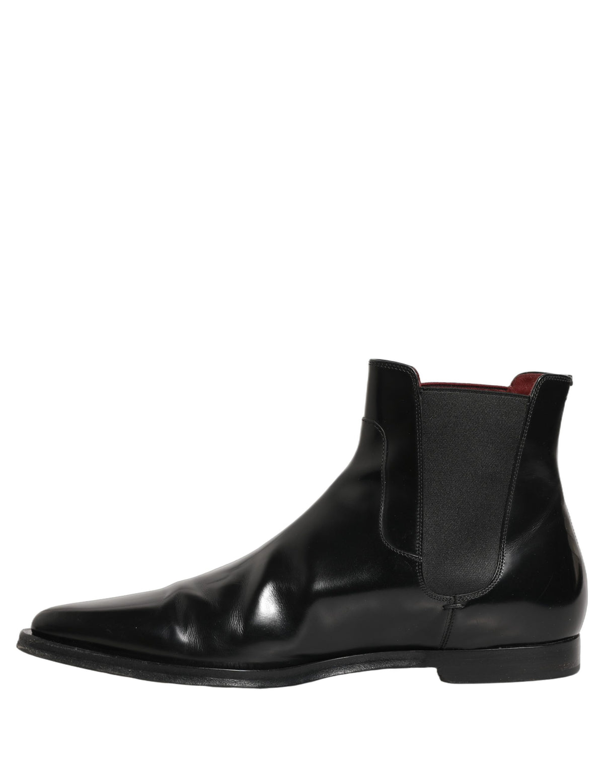 Dolce & Gabbana Black Chelsea Slip On Men Ankle Boots