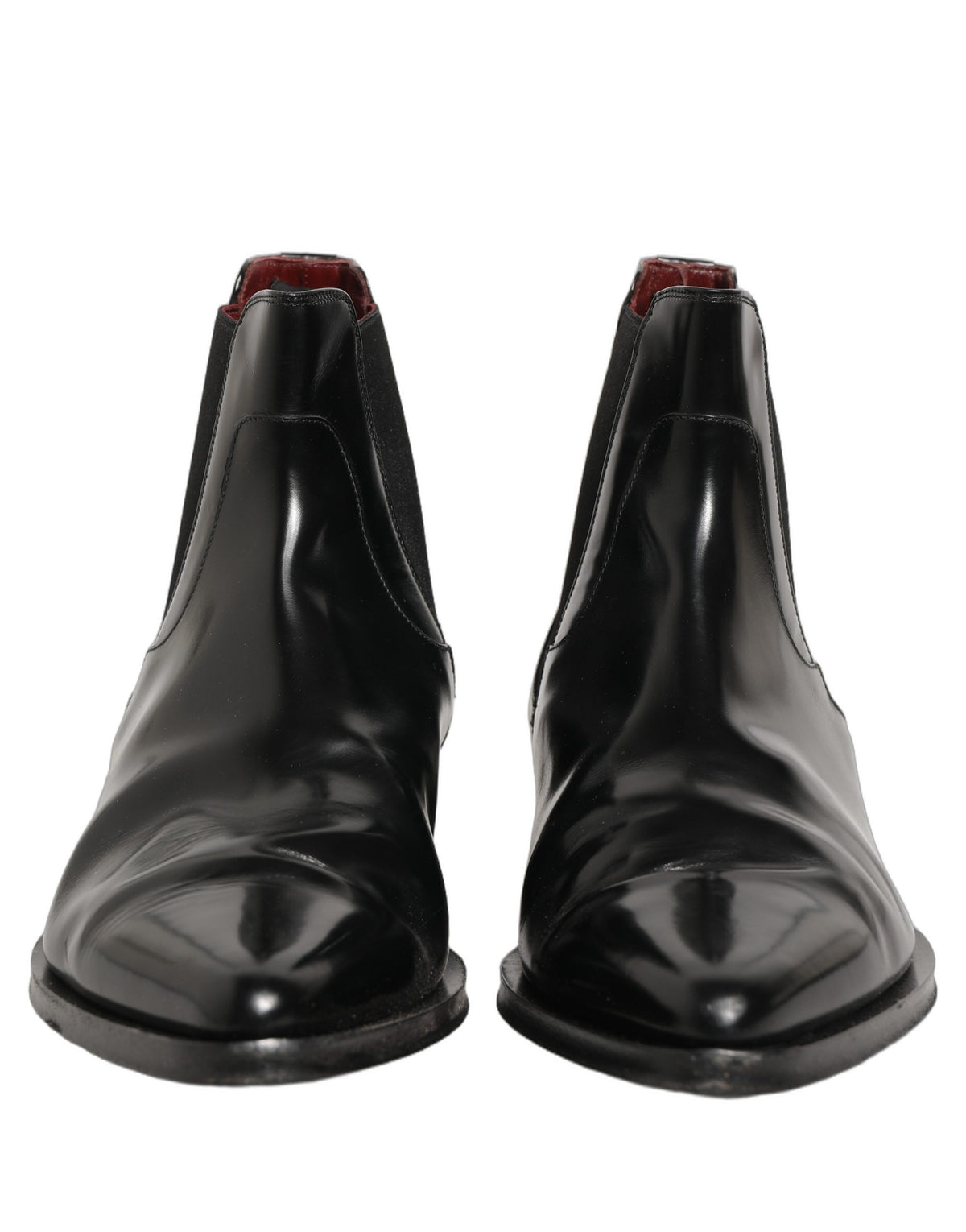 Dolce & Gabbana Black Chelsea Slip On Men Ankle Boots