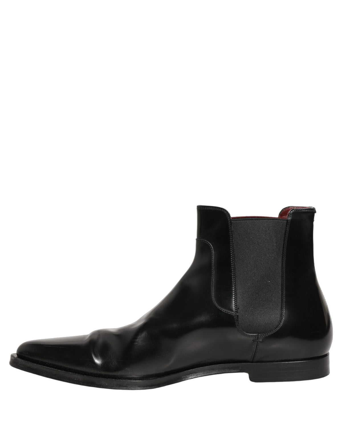 Dolce & Gabbana Black Chelsea Slip On Men Ankle Boots