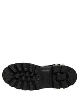 Dolce & Gabbana Black Stud Platform Combat High Boots