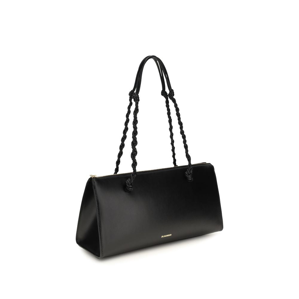 Jil Sander Black Calf Leather Bos Taurus Handbag