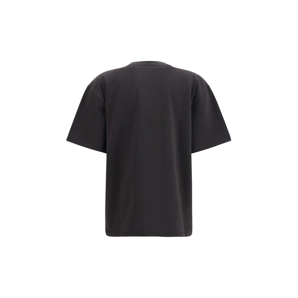 Ganni Black Cotton Sweatshirt - Casual Style with Tiger Print