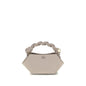 Ganni White Recycled Leather Shoulder Bag
