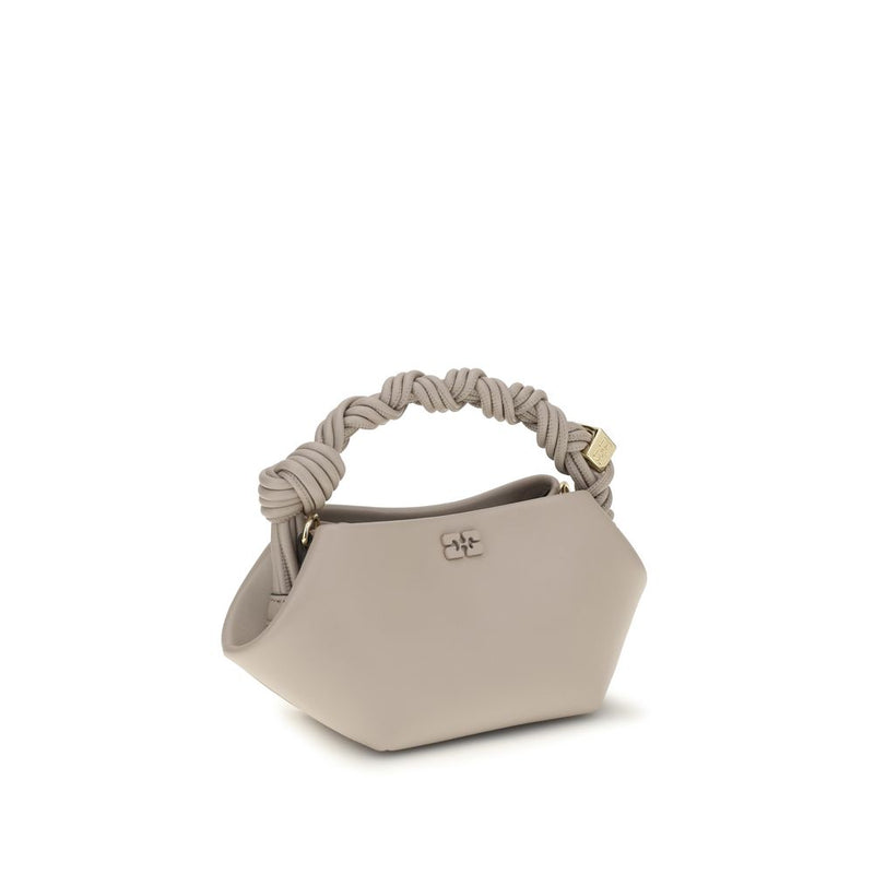 Ganni White Recycled Leather Shoulder Bag