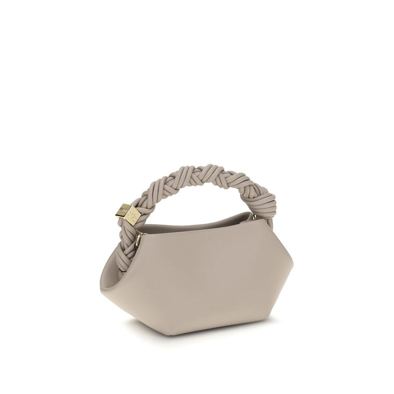Ganni White Recycled Leather Shoulder Bag