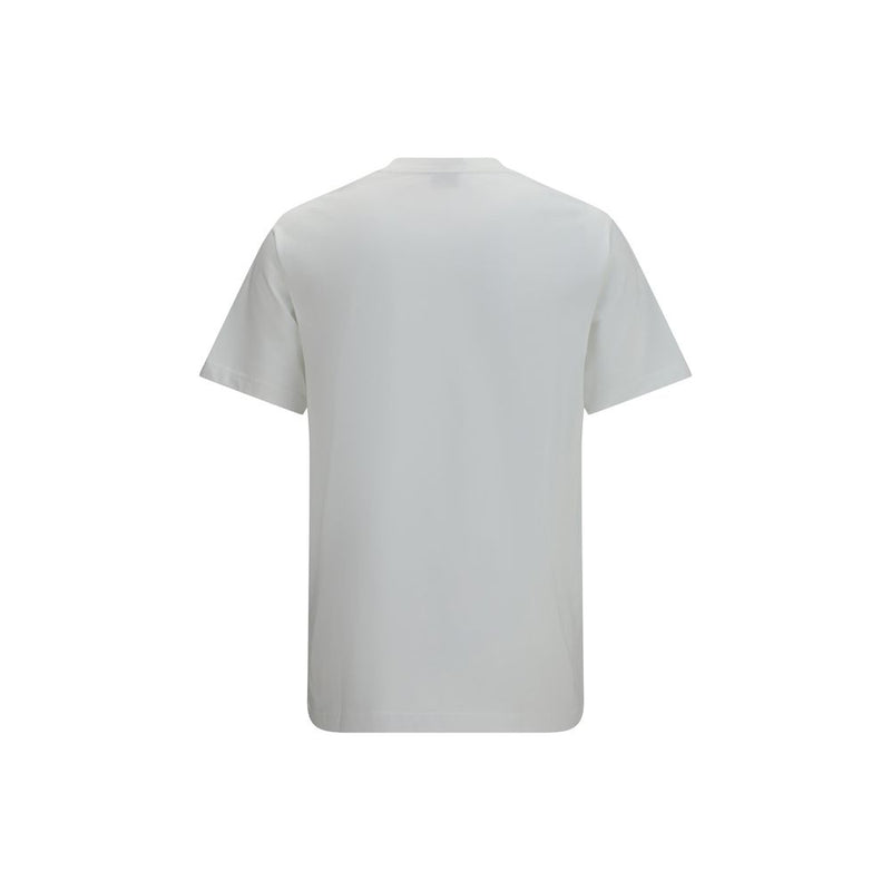 Kenzo White Cotton T-Shirt - Embroidered Signature Design