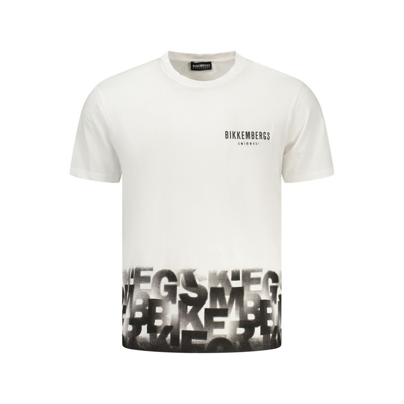 Bikkembergs White Cotton Men's T-Shirt