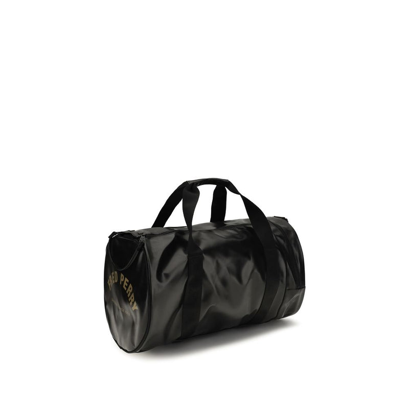 Fred Perry Barrel Duffle Bag - Black Polyester