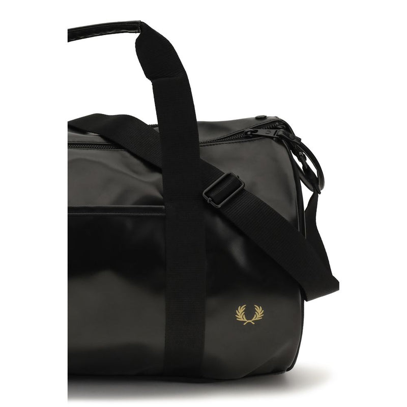 Fred Perry Barrel Duffle Bag - Black Polyester