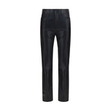 L'Agence Marguerite Black Leather Pants for Women