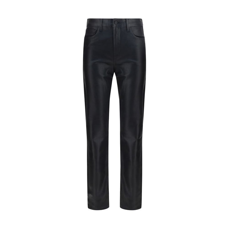 L'Agence Marguerite Black Leather Pants for Women