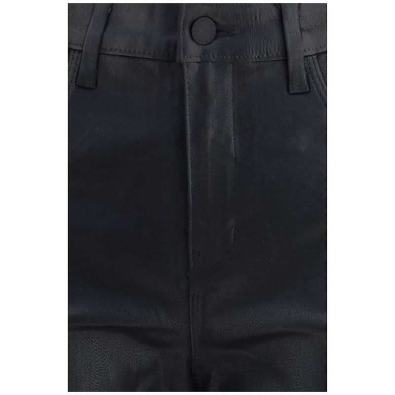 L'Agence Marguerite Black Leather Pants for Women