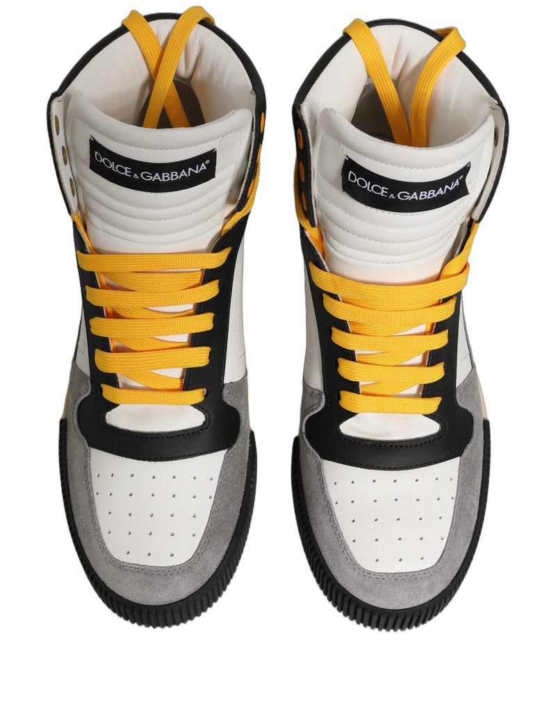 Dolce & Gabbana Multicolor High Top Sneakers for Men