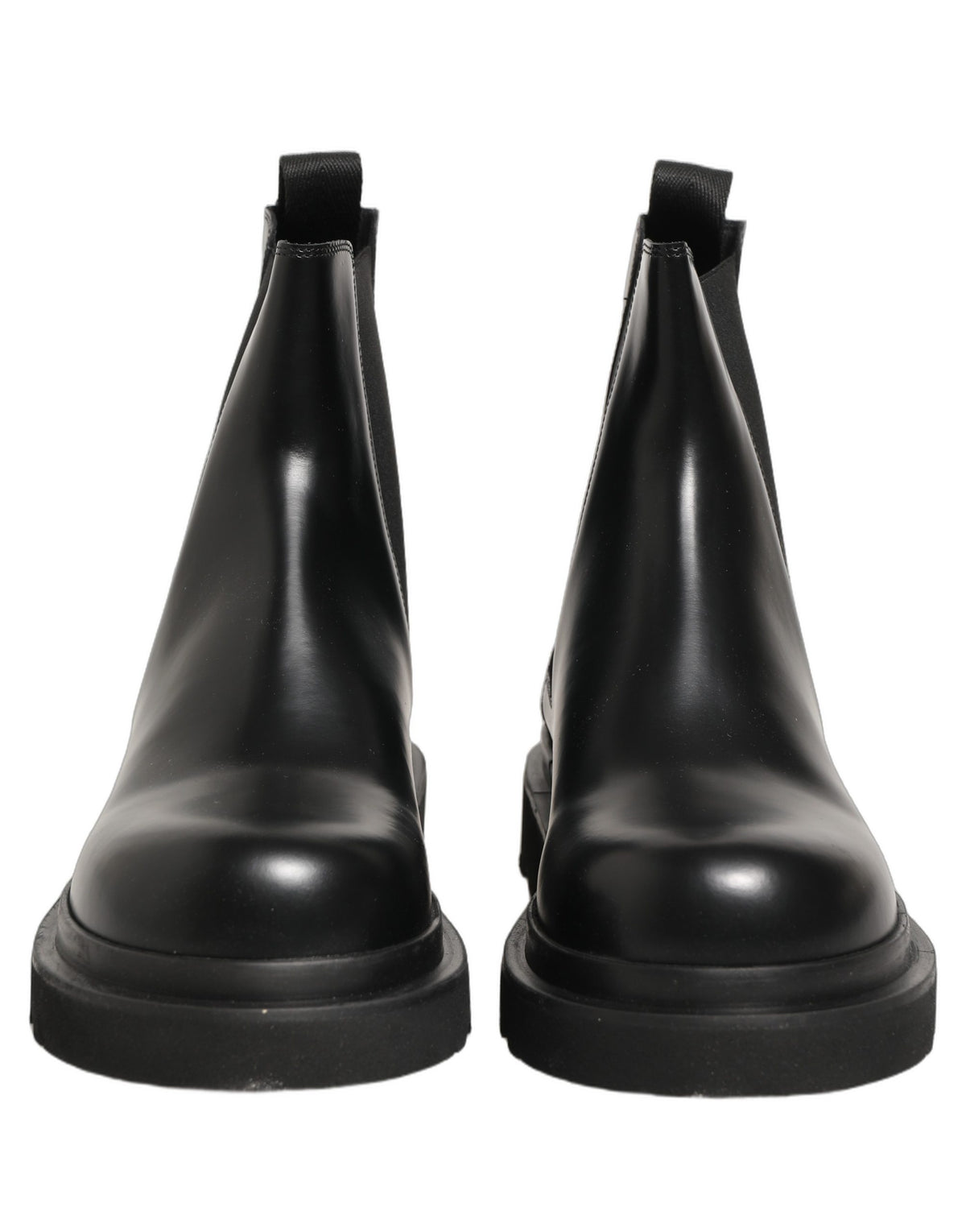 Dolce & Gabbana Black Chelsea Boots for Men - Leather Slip On