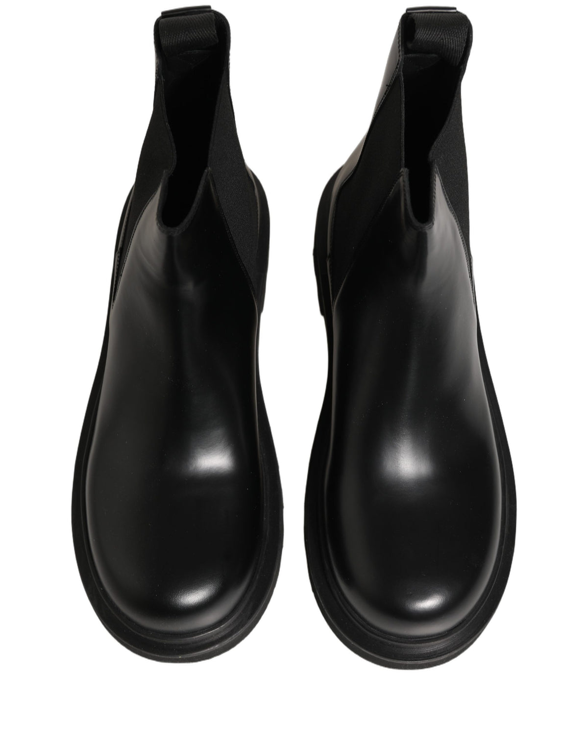 Dolce & Gabbana Black Chelsea Boots for Men - Leather Slip On