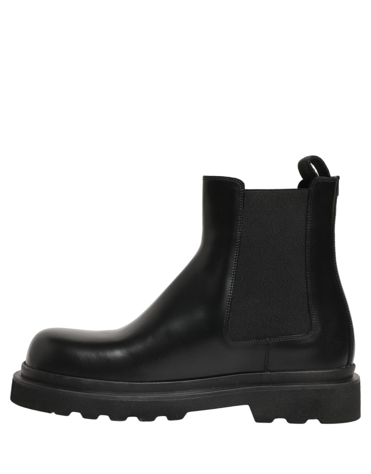 Dolce & Gabbana Black Chelsea Boots for Men - Leather Slip On