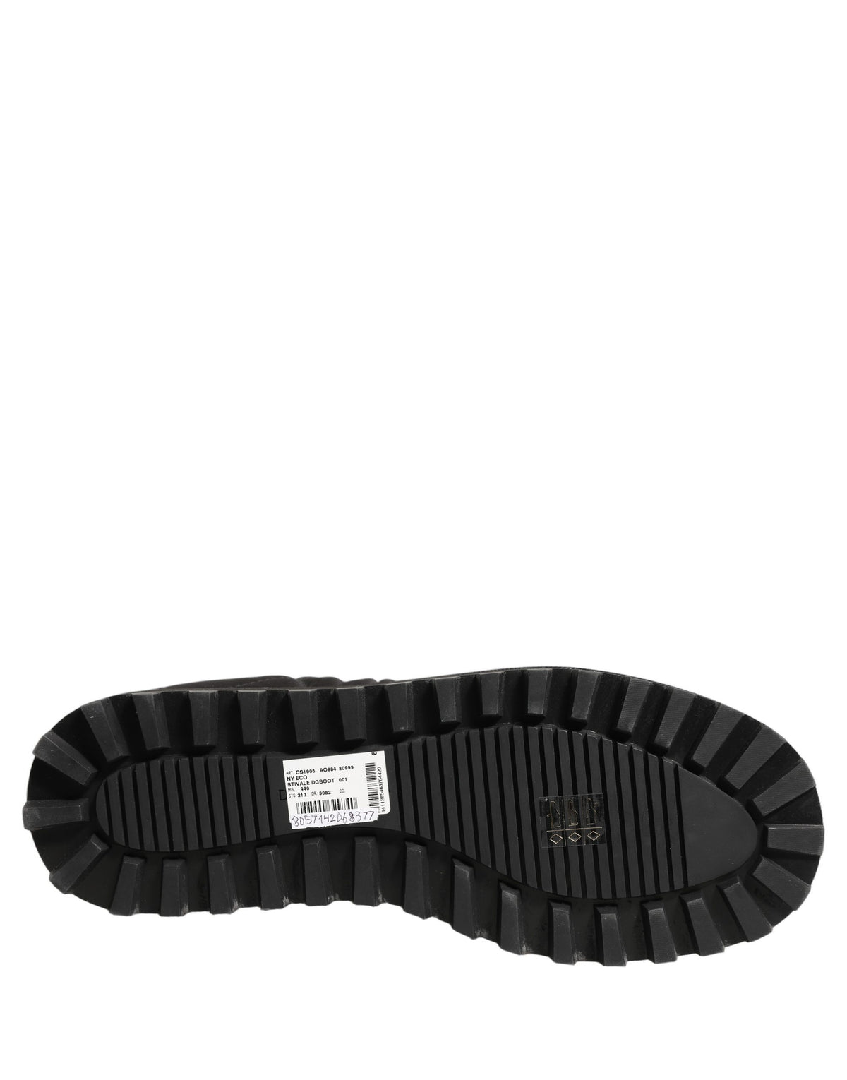 Dolce & Gabbana Black Quilted Effect Mid Calf Boots