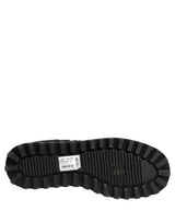 Dolce & Gabbana Black Quilted Effect Mid Calf Boots