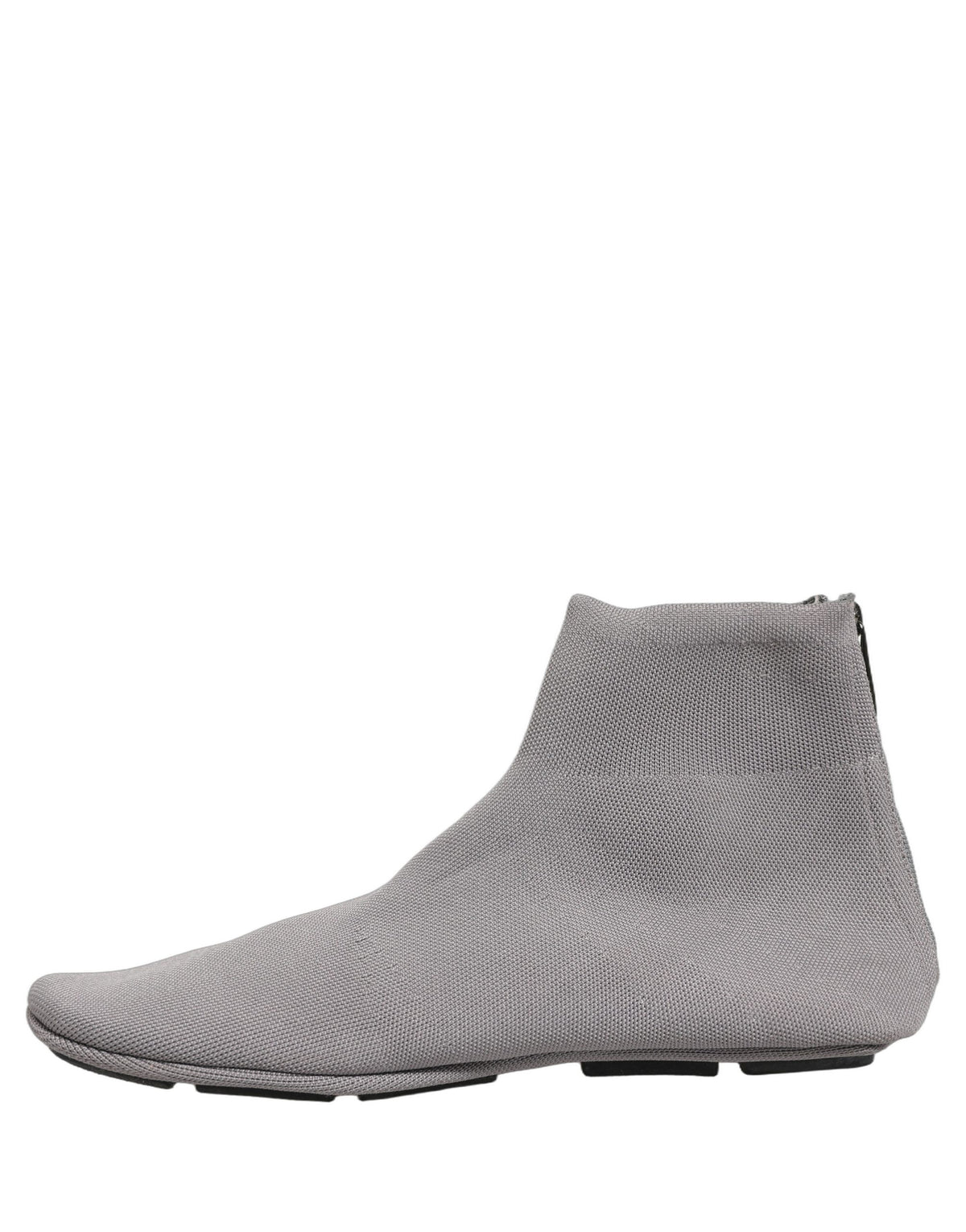 Dolce & Gabbana Gray Stretch Mesh Men Ankle Boots