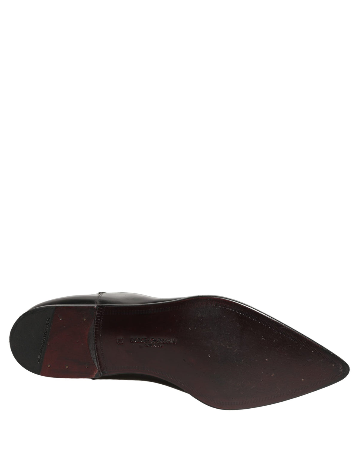 Dolce & Gabbana Black Leather Chelsea Mid Calf Boots