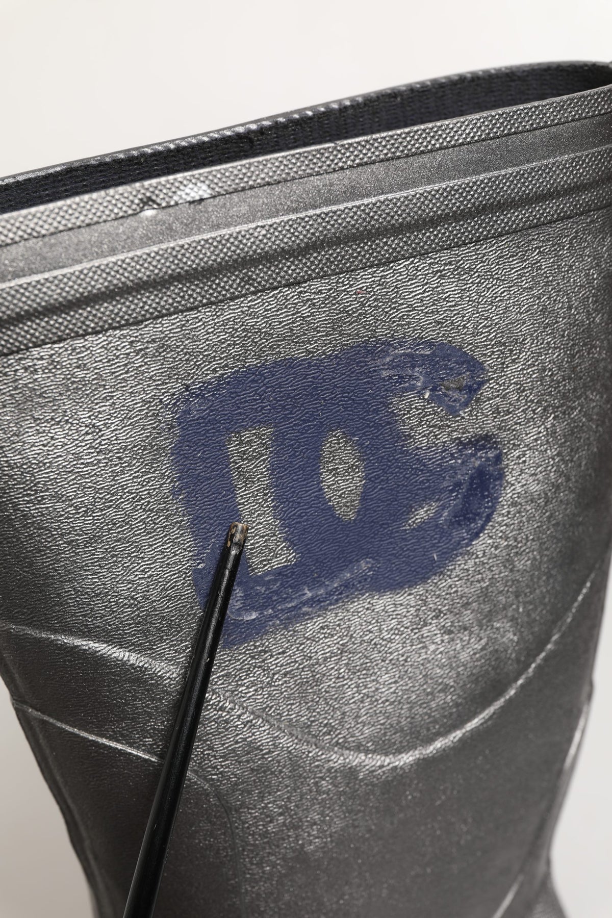 Dolce & Gabbana Metallic Silver Pull On Rain Boots for Men