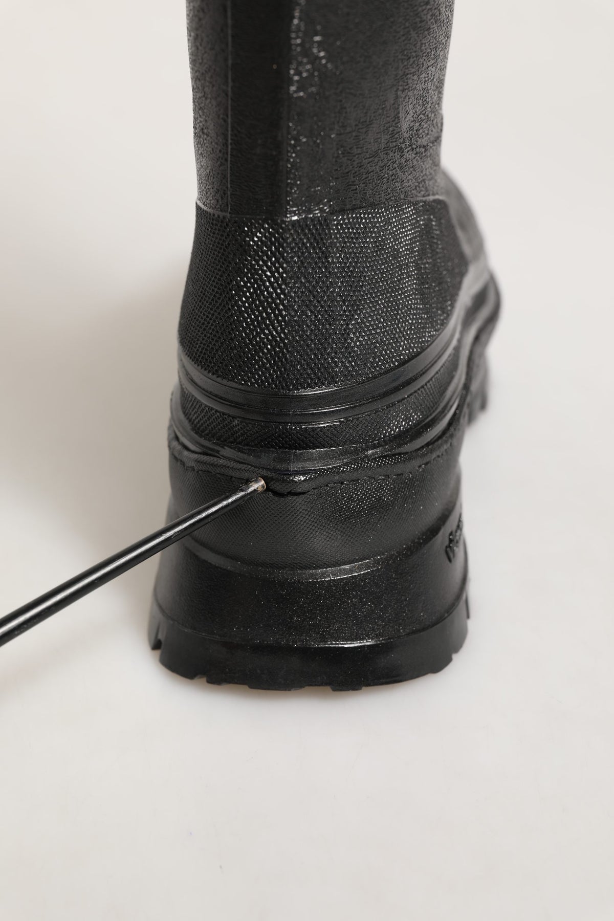 Dolce & Gabbana Black PVC Pull On Rain Boots for Men