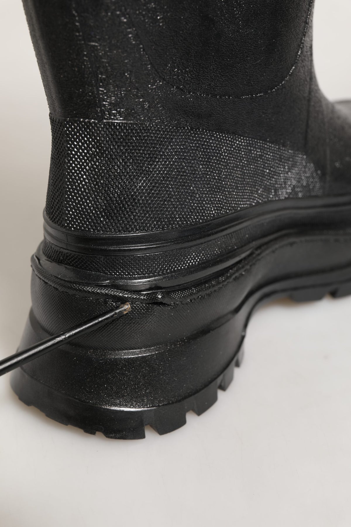 Dolce & Gabbana Black PVC Pull On Rain Boots for Men