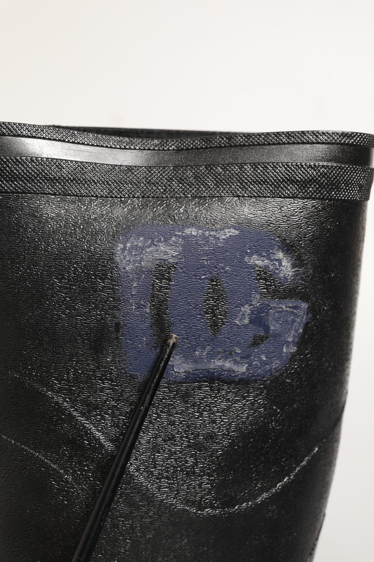 Dolce & Gabbana Black PVC Pull On Rain Boots for Men