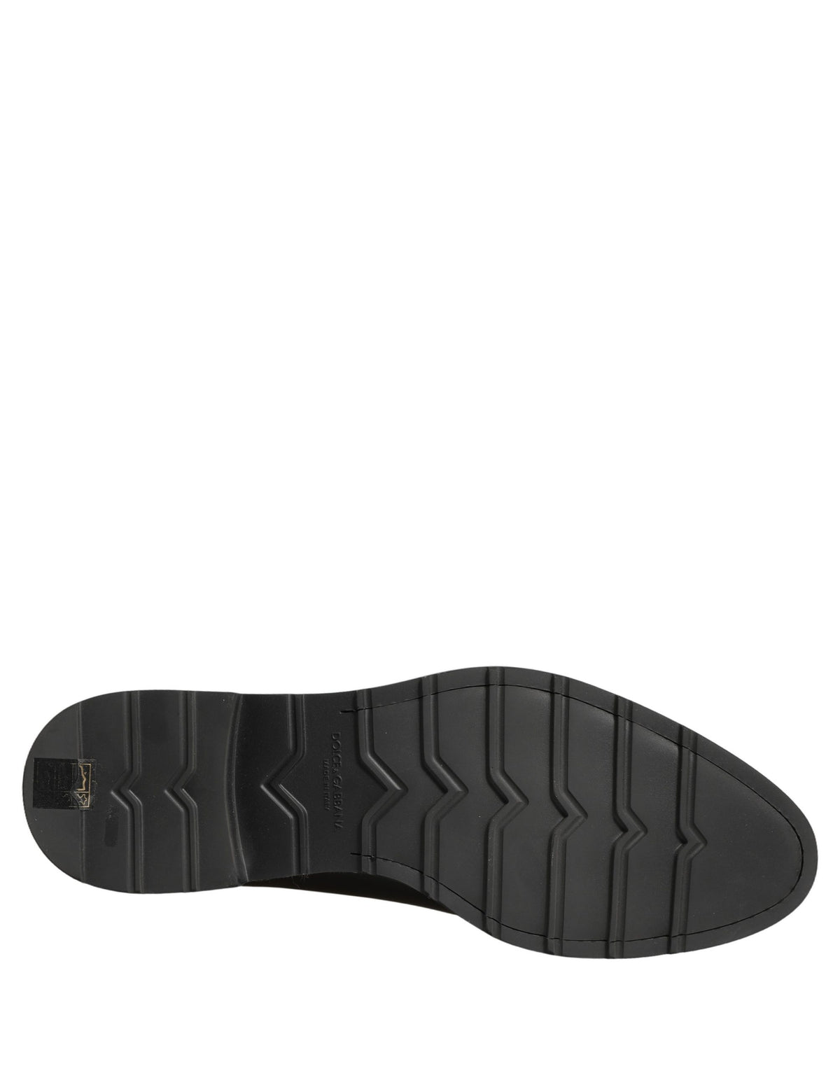 Dolce & Gabbana Black Leather Men Oxford Dress Shoes