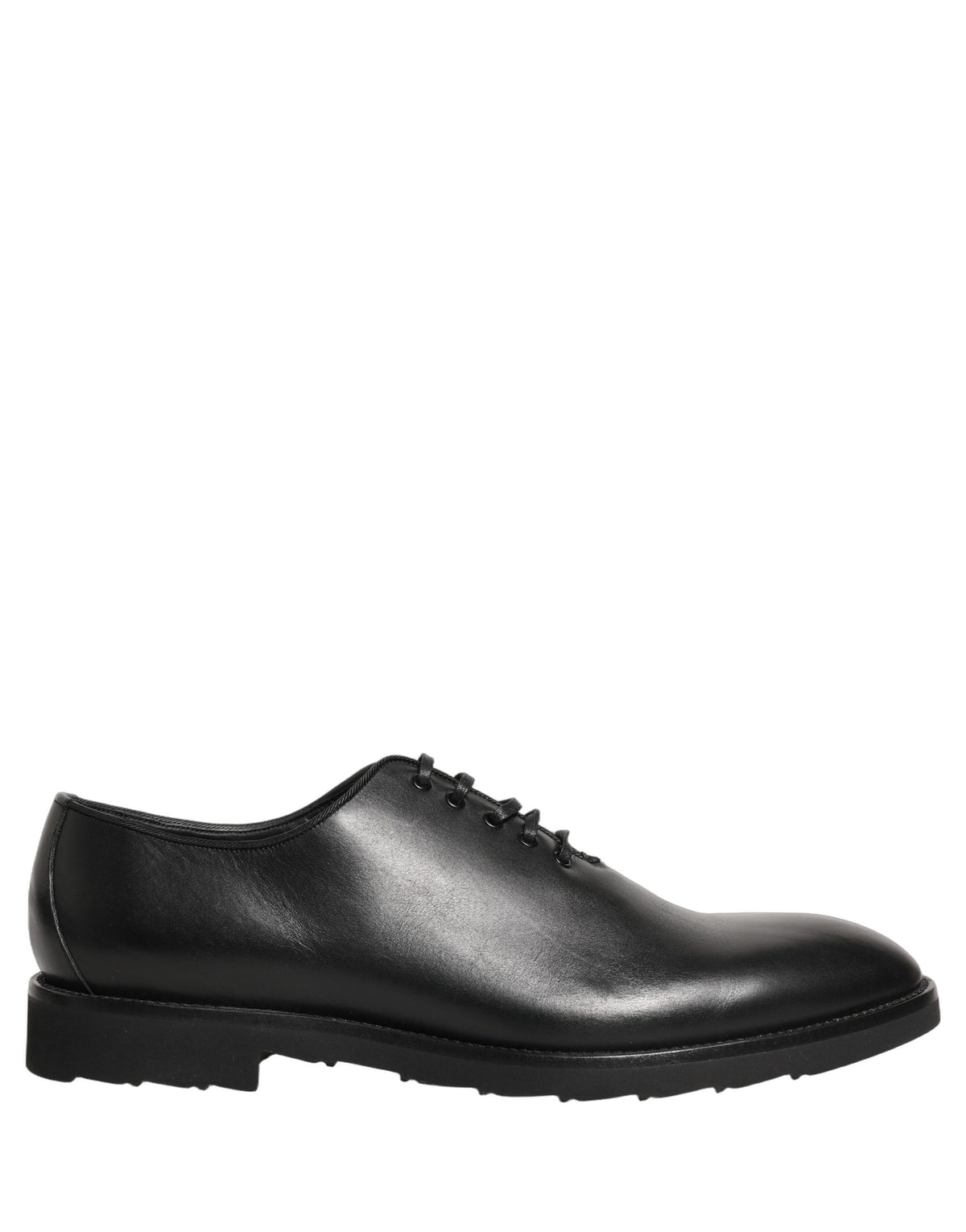 Dolce & Gabbana Black Leather Men Oxford Dress Shoes
