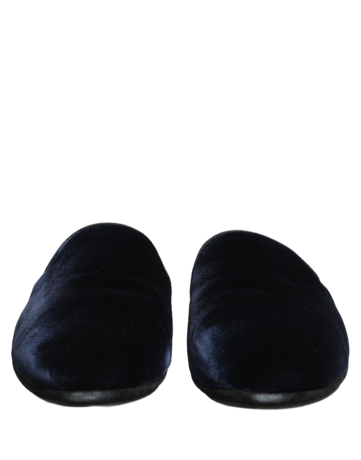 Dolce & Gabbana Dark Blue Suede Slides for Men
