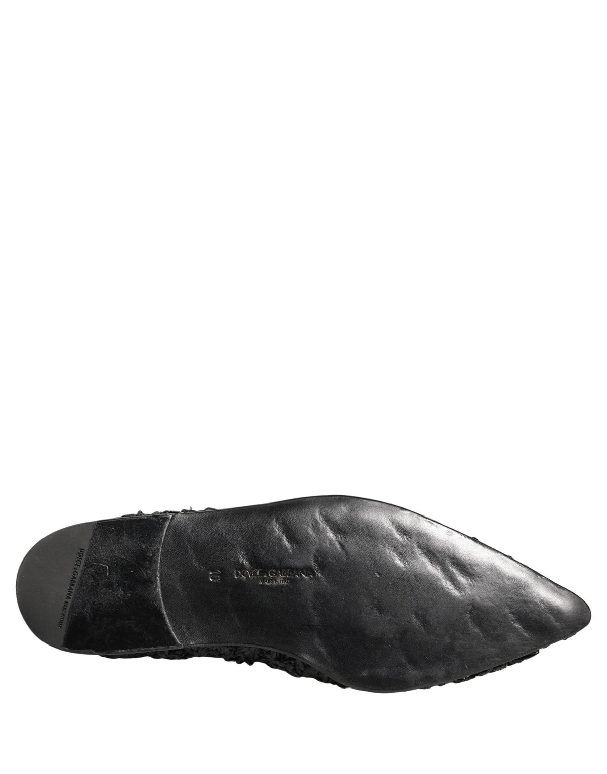 Dolce & Gabbana Black Mules Slides for Men - Stylish Flats Shoes