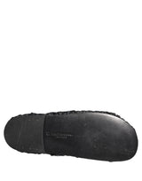 Dolce & Gabbana Black Straw Raffia Slides Sandals for Men