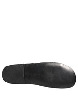 Dolce & Gabbana Black Fabric Woven Slides Sandals for Men