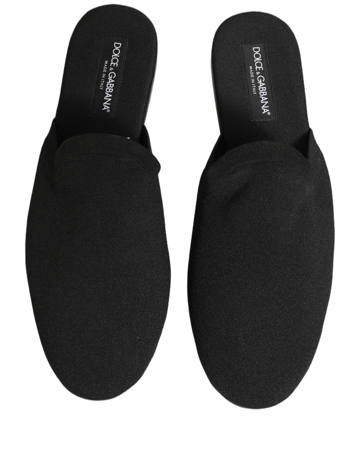 Dolce & Gabbana Black Suede Slides for Men - Authentic Italian Design