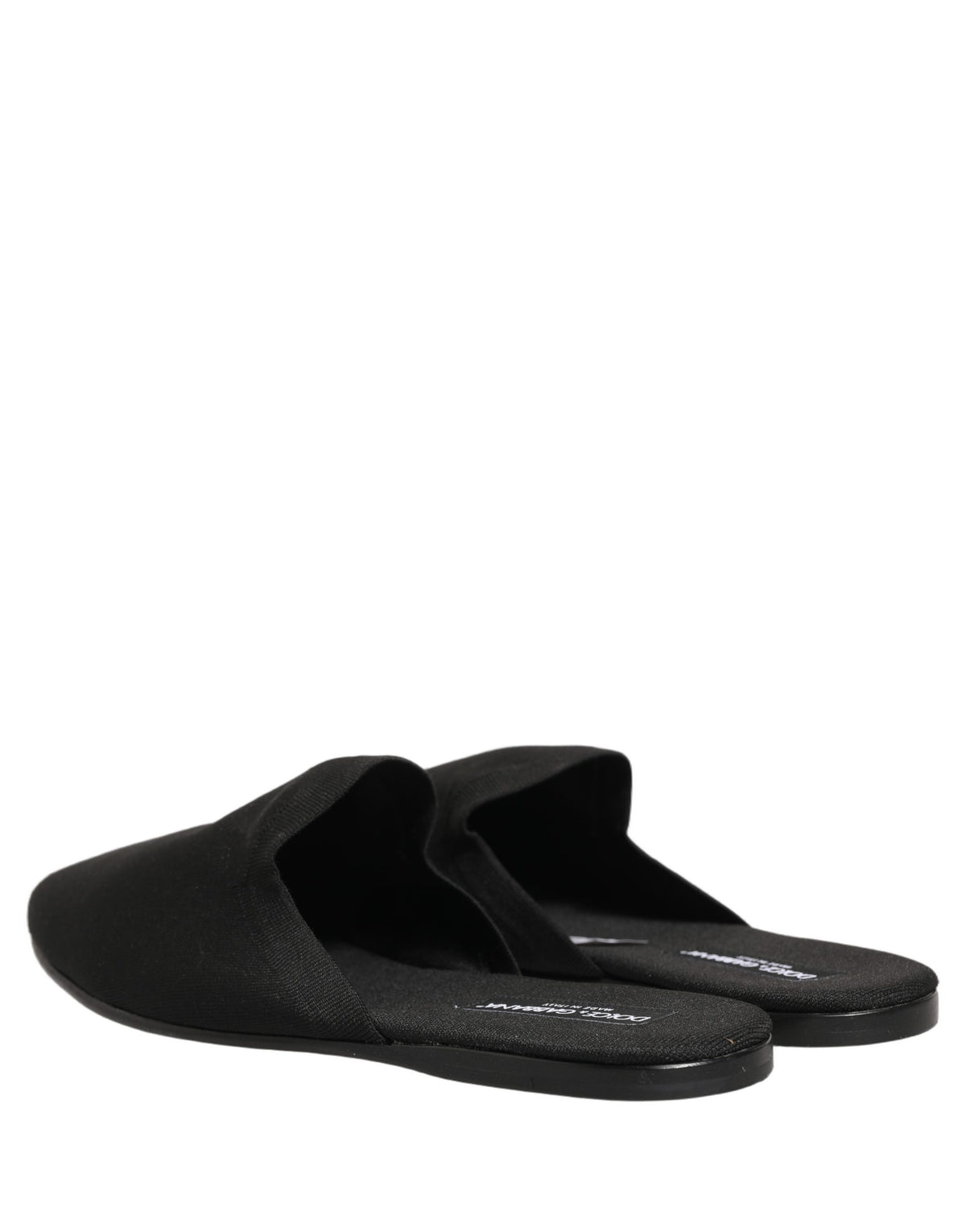 Dolce & Gabbana Black Suede Slides for Men - Authentic Italian Design
