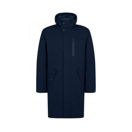 Herno Blue Polyester Coat for Men