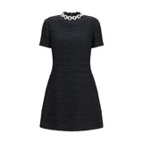 Valentino Garavani Black Cotton Casual Midi Dress