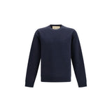 Valentino Blue Cotton Sweatshirt with VLogo