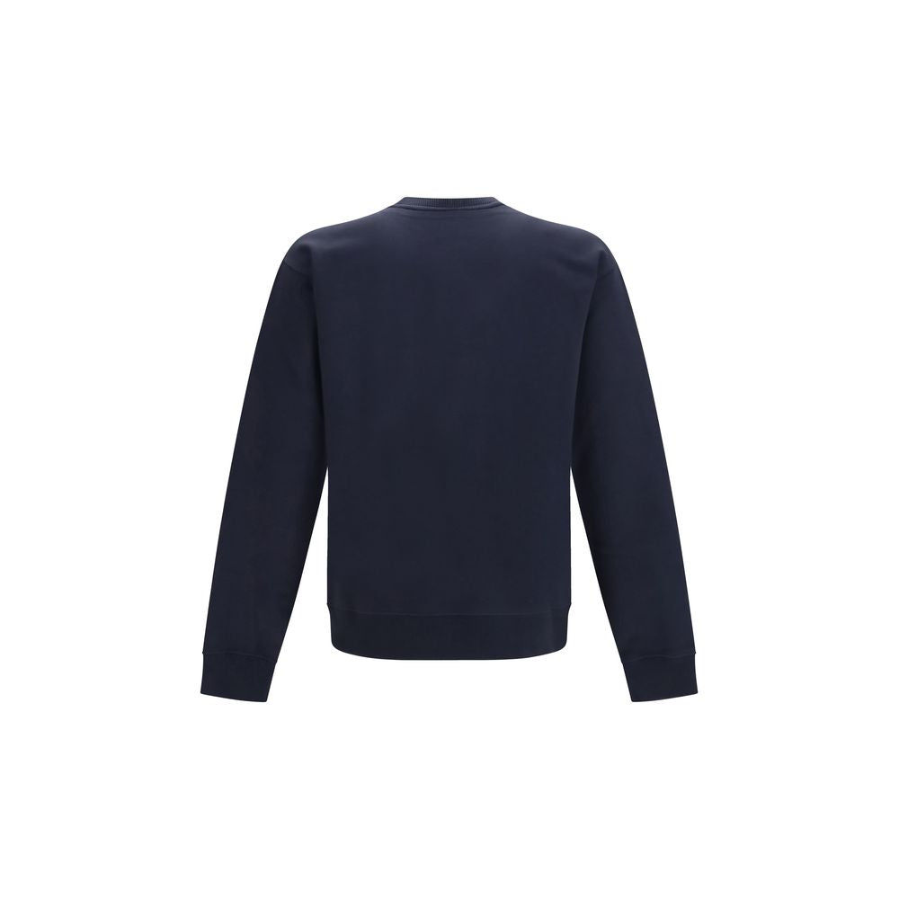 Valentino Blue Cotton Sweatshirt with VLogo