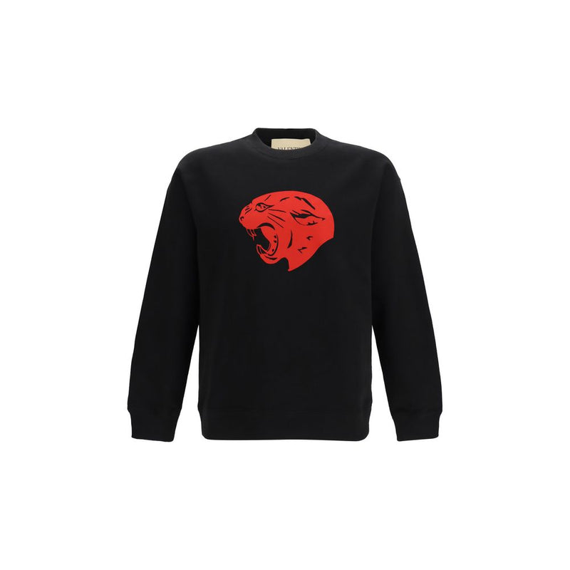 Valentino Black Panther Cotton Sweatshirt for Men